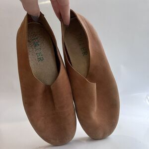 Jil Sander Women's Tan Leather Flats